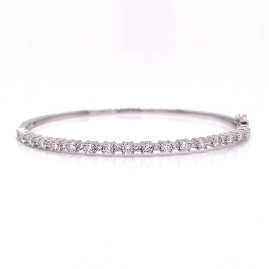 HALF WAY DIAMOND BANGLE