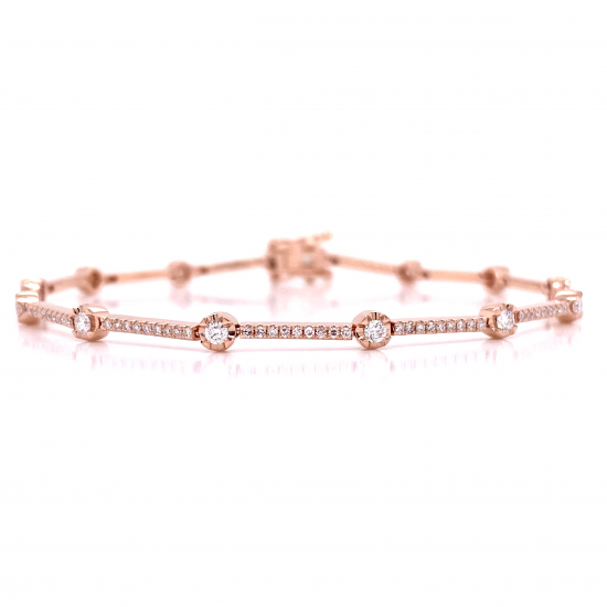 BEZEL SET DAINTY DIAMOND BRACELET