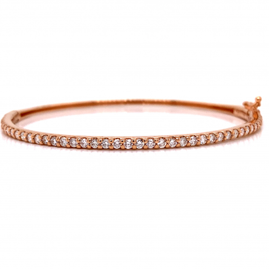 HALF WAY DIAMOND BANGLE