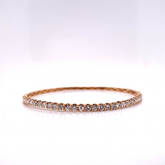 HALF WAY DIAMOND BANGLE