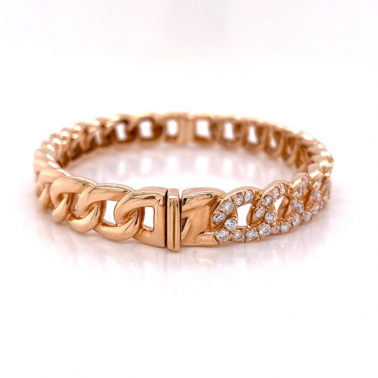 LINK DIAMOND BANGLE