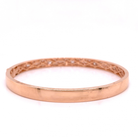 HALFWAY PAVE DIAMOND BANGLE