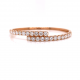 HALF WAY DIAMOND OVERLAP BANGLE 