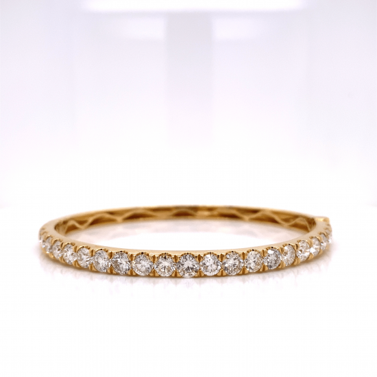 HALF WAY DIAMOND BANGLE