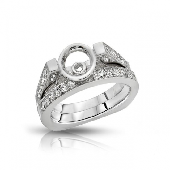 Platinum Diamond Ring Set 