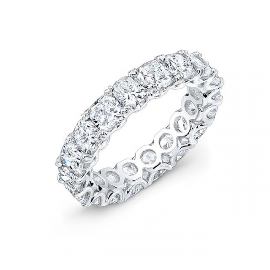 Cushion Cut Diamond Eternity Ring