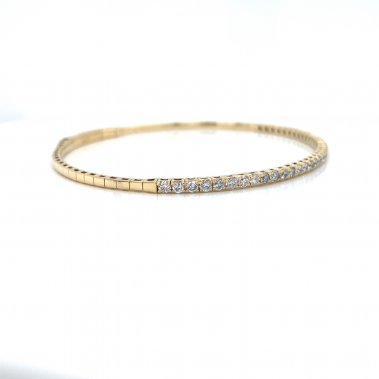 HALF WAY DIAMOND BANGLE