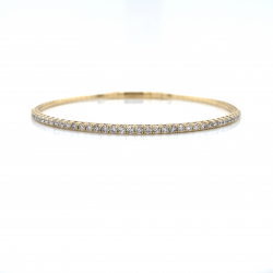 HALF WAY DIAMOND BANGLE