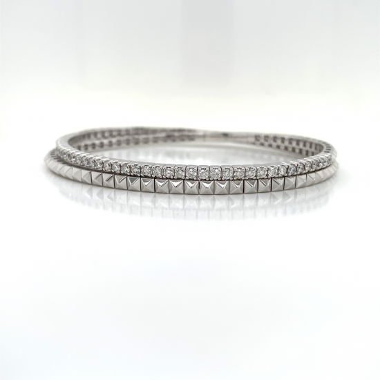 PYRAMID STATION DIAMOND BANGLE