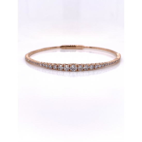 HALF WAY DIAMOND BANGLE