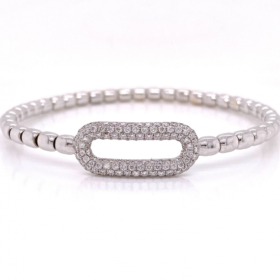 OPEN BAR DIAMOND BANGLE