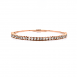 HALF WAY DIAMOND BANGLE