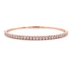 HALF WAY DIAMOND BANGLE