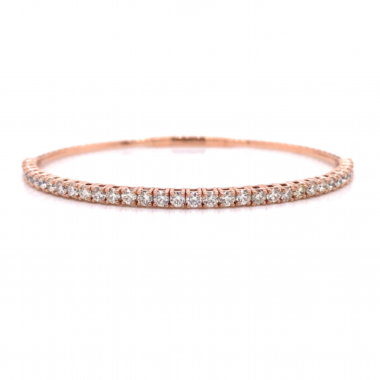 HALF WAY DIAMOND BANGLE