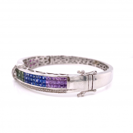 RAINBOW SAPPHIRE BANGLE