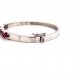 OVAL CUT RUBY DIAMOND BANGLE