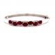 OVAL CUT RUBY DIAMOND BANGLE