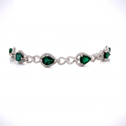 INFINITY EMERALD DIAMOND BRACELET INFINITY EMERALD DIAMOND BRACELET