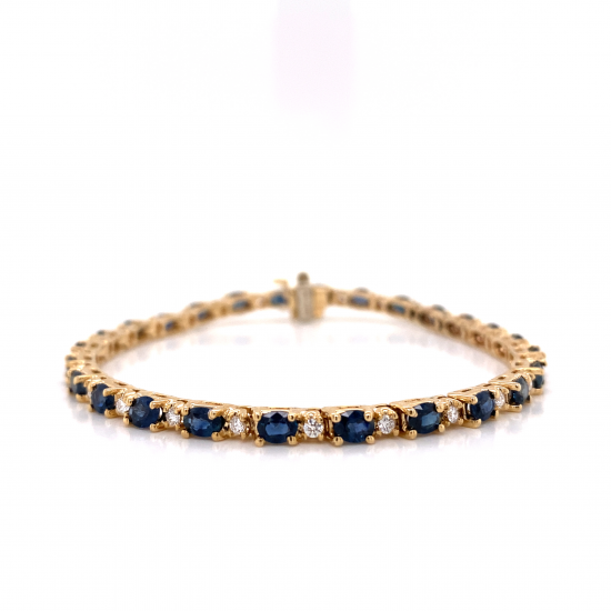 SAPPHIRE DIAMOND BRACELET