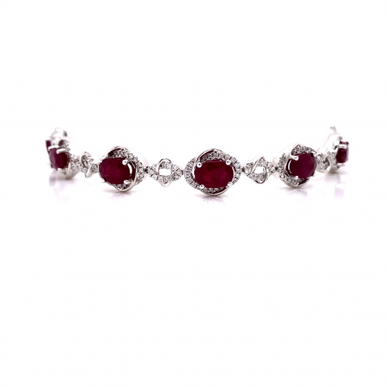 INFINITY RUBY DIAMOND BRACELET