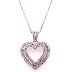 OPEN HEART DIAMOND PENDANT OPEN HEART DIAMOND PENDANT