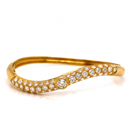 WAVE HINGED DIAMOND BANGLE WAVE HINGED DIAMOND BANGLE