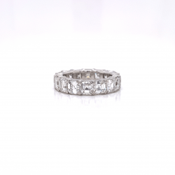 ASSCHER CUT DIAMOND ETERNITY BAND ASSCHER CUT DIAMOND ETERNITY BAND