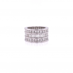 EMERALD & PRINCESS CUT ETERNITY BAND EMERALD & PRINCESS CUT ETERNITY BAND