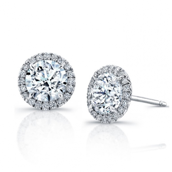 HALO DIAMOND STUDS