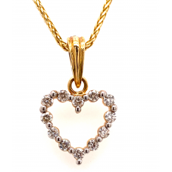 OPEN HEART DIAMOND PENDANT OPEN HEART DIAMOND PENDANT