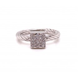 14kt White Gold Ladies Diamond Ring