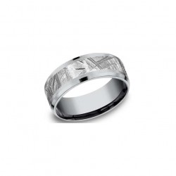 Grey Tantalum Design 8mm Band Grey Tantalum Design 8mm Band
