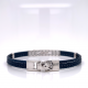 18KT WHITE GOLD MENS DIAMOND BRACELET