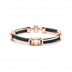 BLACK RUBBER BARAKA MENS BRACELET BLACK RUBBER BARAKA MENS BRACELET