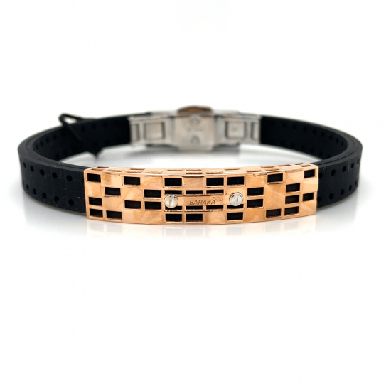 18KT GOLD BARAKA MENS BRACELET