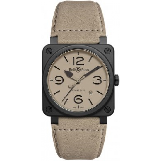 Bell and Ross BR0392-DESERT-CE Aviation Automatic Beige
