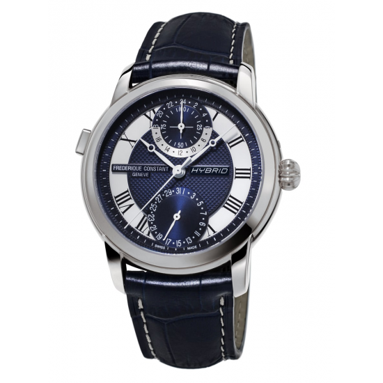Frederique Constant Hybrid Navy Dial Manufacture Automatic Smart Watch
