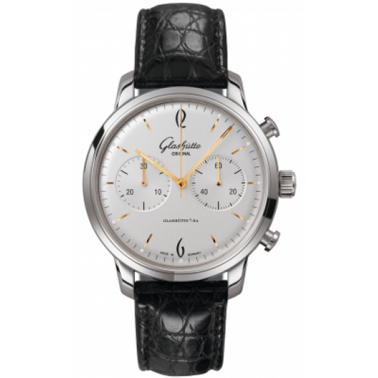 Glashutte Original Senator Sixties Chronograph Silver Dial Watch
