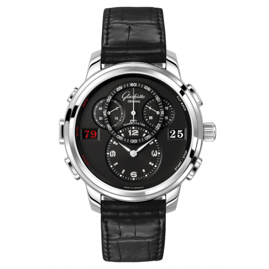 Glashutte Original PanoMaticCounter XL Black Dial Automatic Watch