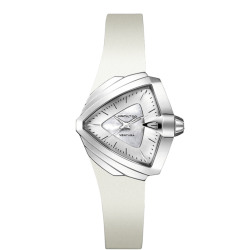 Hamilton Ventura Silver Dial White Rubber Watch Hamilton Ventura Silver Dial White Rubber Watch
