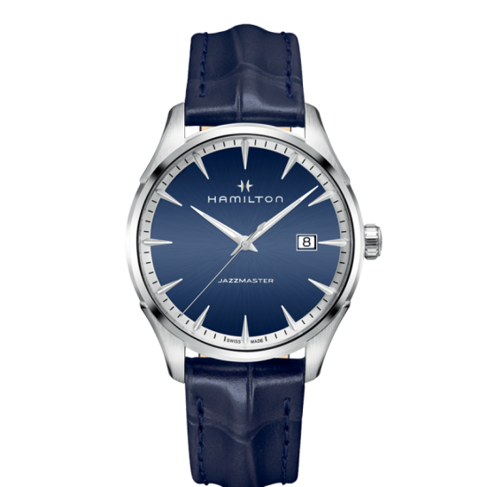 Hamilton Jazzmaster Blue Dial Leather Watch
