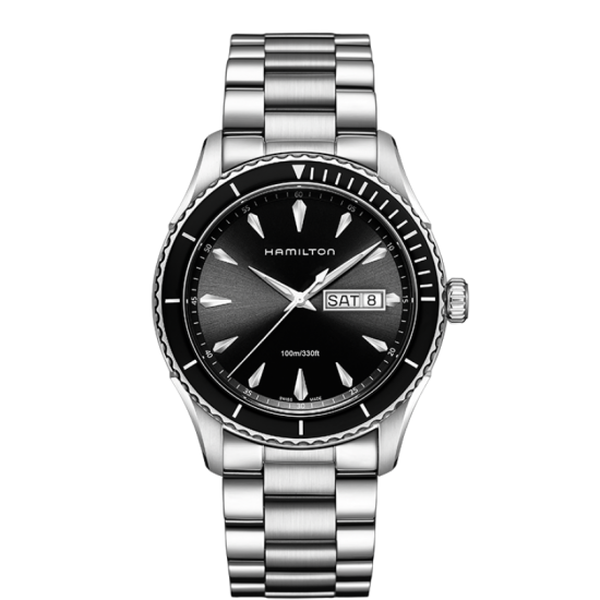 Hamilton Seaview Black Dial Stainless Steel Watch
