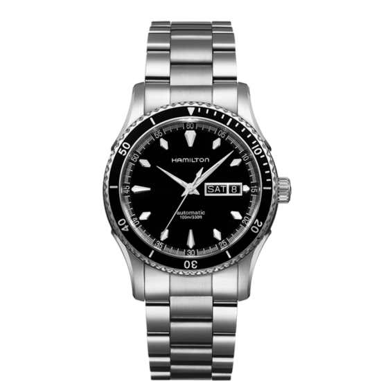 Hamilton Seaview Black Dial Stainless Steel Watch