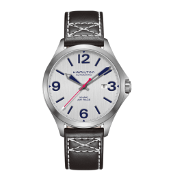 Hamilton Khaki Aviation Air Race Silver Dial Leather Watch Hamilton Khaki Aviation Air Race Silver Dial Leather Watch