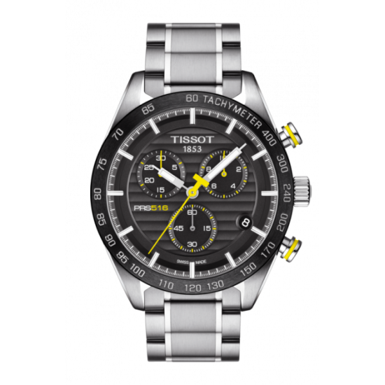 Tissot PRS 516 Chronograph Black Dial Watch 