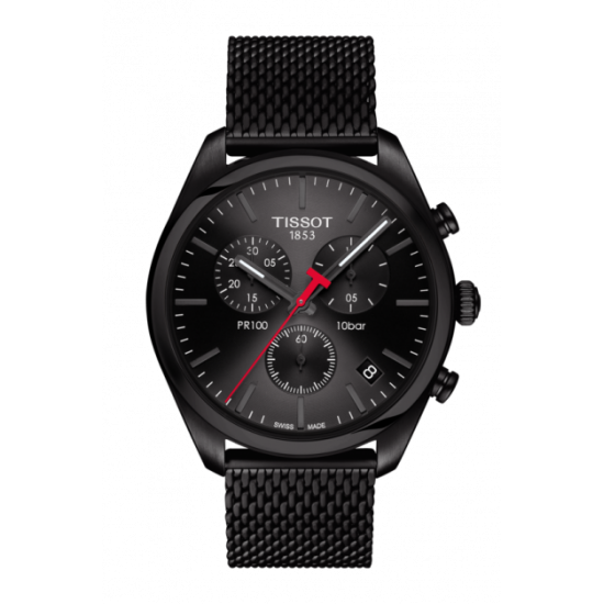 Tissot PR 100 Chronograph Black Dial Watch