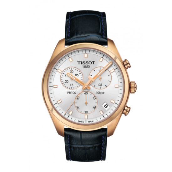Tissot PR100 Chronograph Silver Dial Watch
