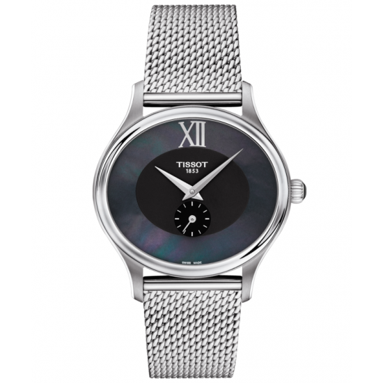 Tissot Bella Ora Black Mother of Pearl Dial Watch